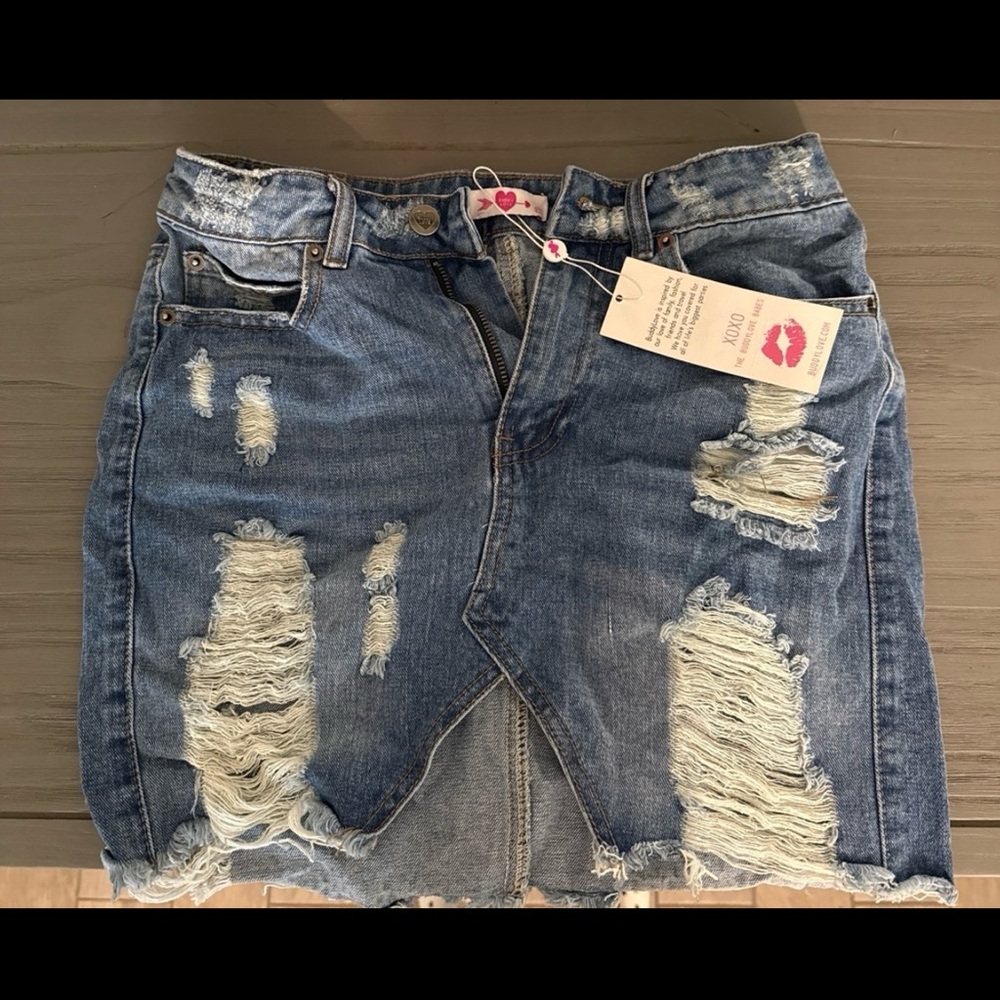 Buddy Love Blue Denim Skirt